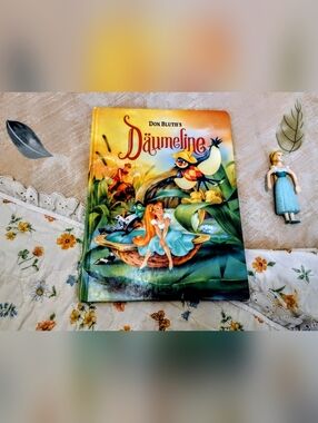 📚 RARE Thumbelina 1993 Don Bluth illustrated book